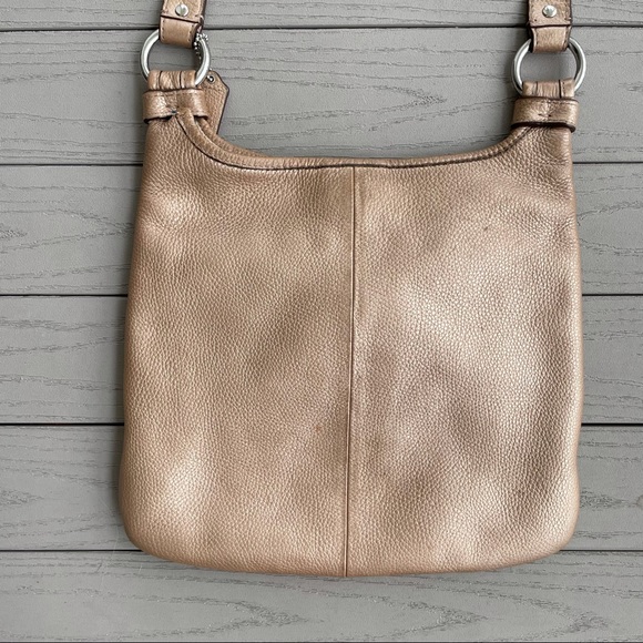 Coach Penelope Crossbody Bag Pewter Pebble Leather F16533 - Picture 6 of 14